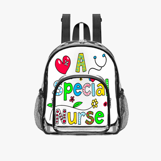A Special Nurse Clear Backpack