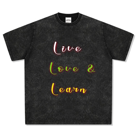 Unisex Heavyweight  Live, Love & Learn TShirt