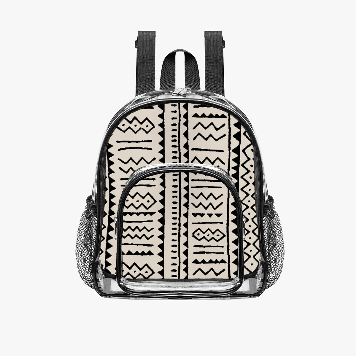 Black & White Tribal Design Clear Backpack