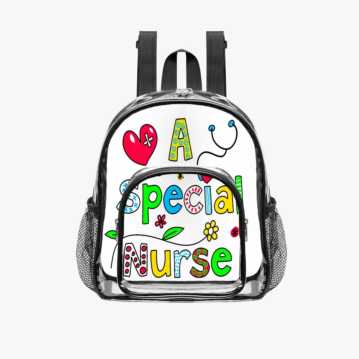 A Special Nurse Clear Backpack
