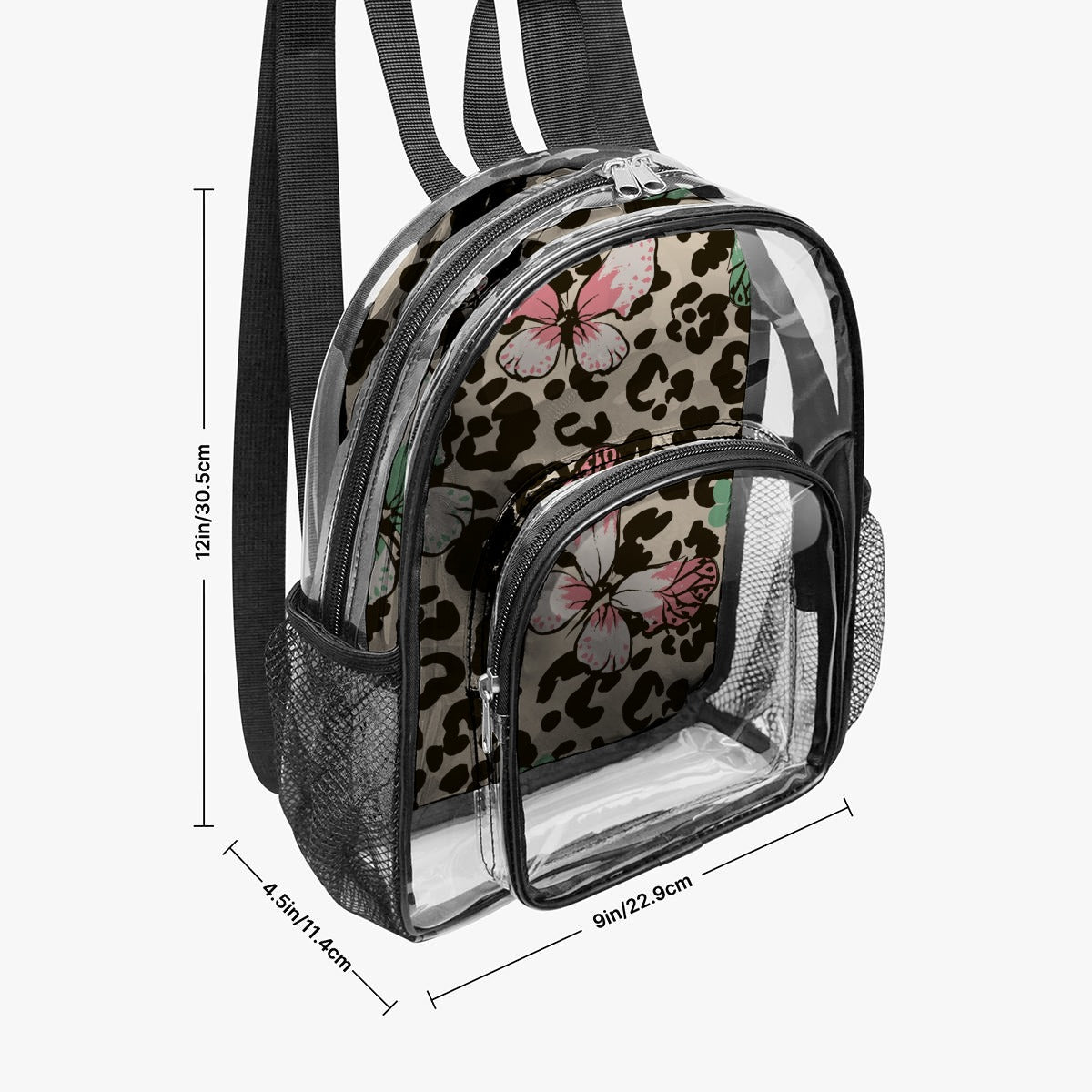 Leopard & Butterfly Clear Backpack