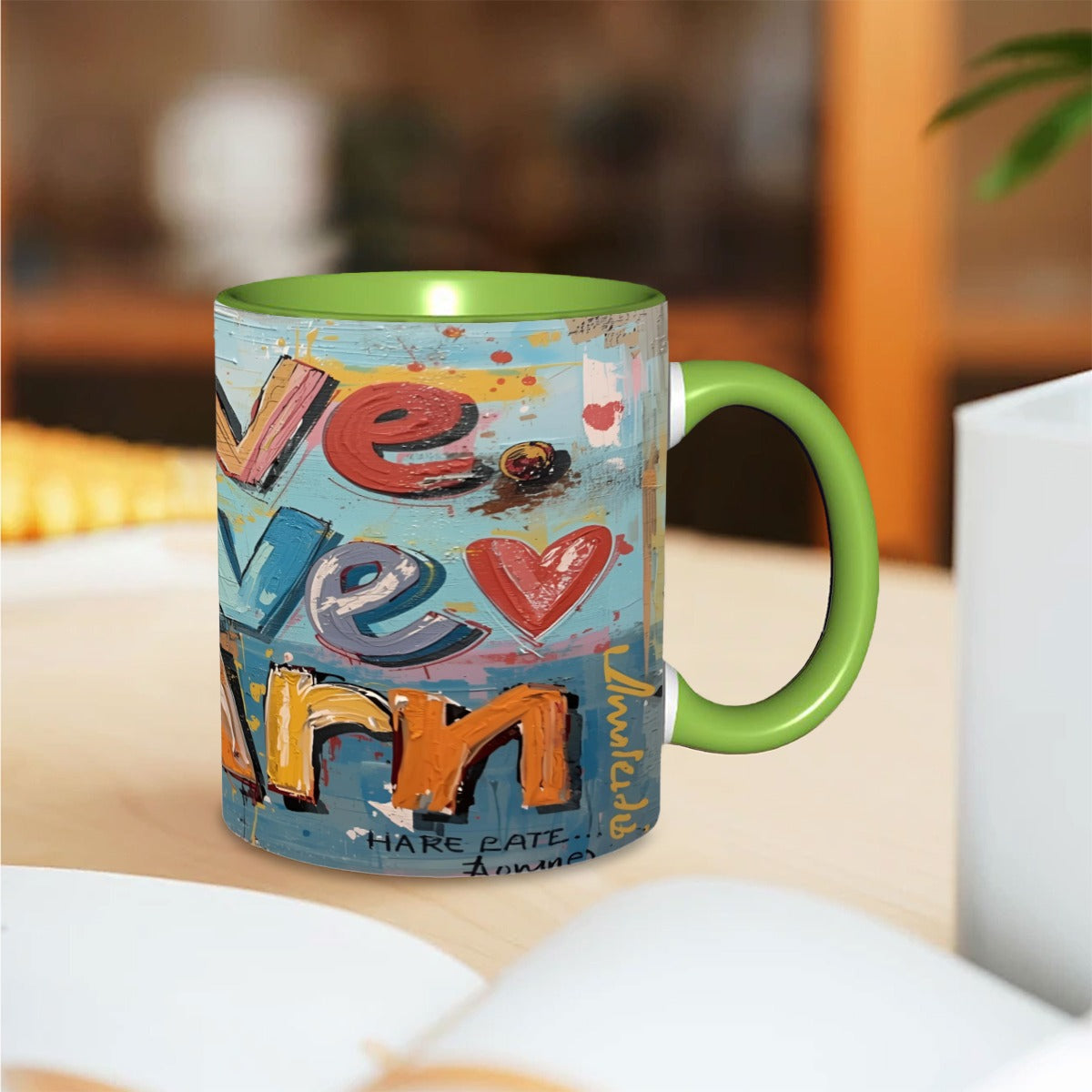 Live Love and Learn 11oz Double Color Mug Printed in USA