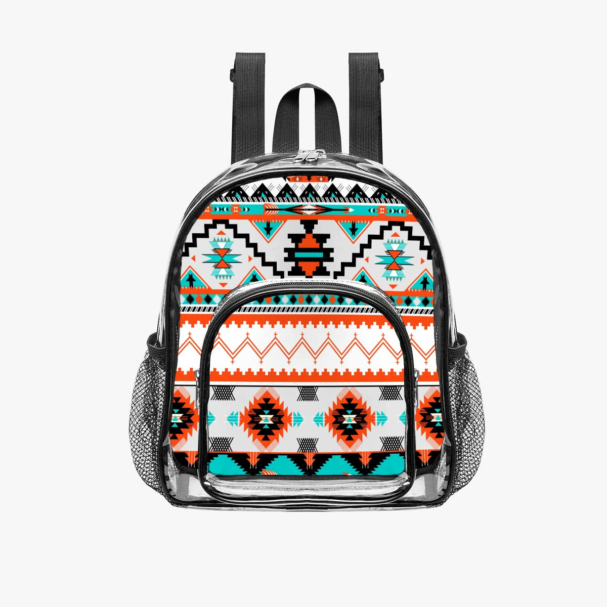 Southwest Aztec Tribal Print Clear Backpack