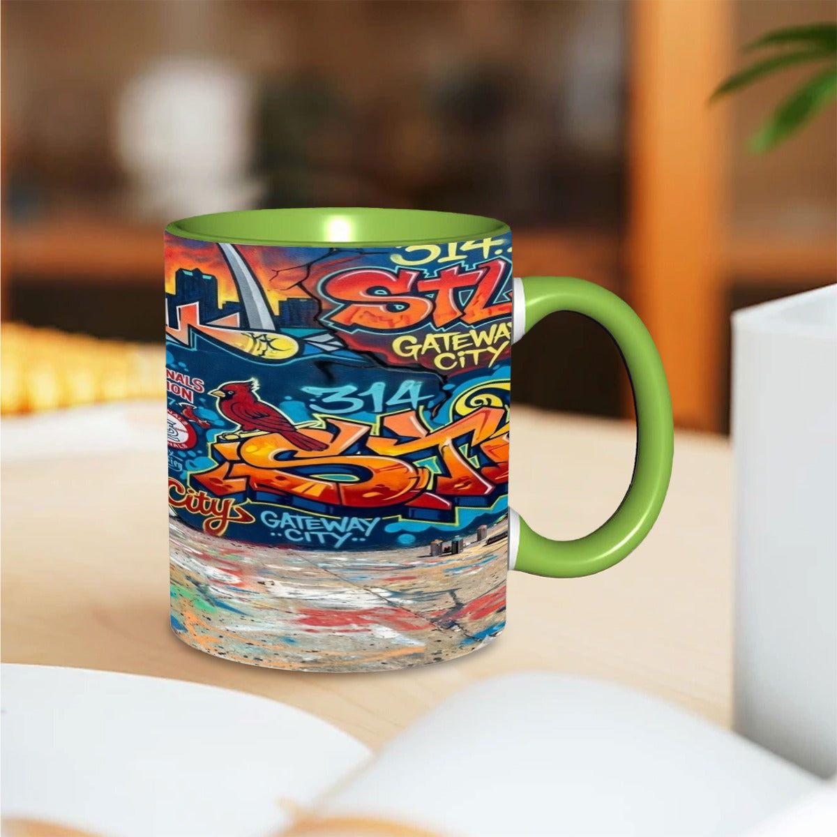 Rep Your City Coffee Mug STL 11oz Double Color Mug Printed in USA