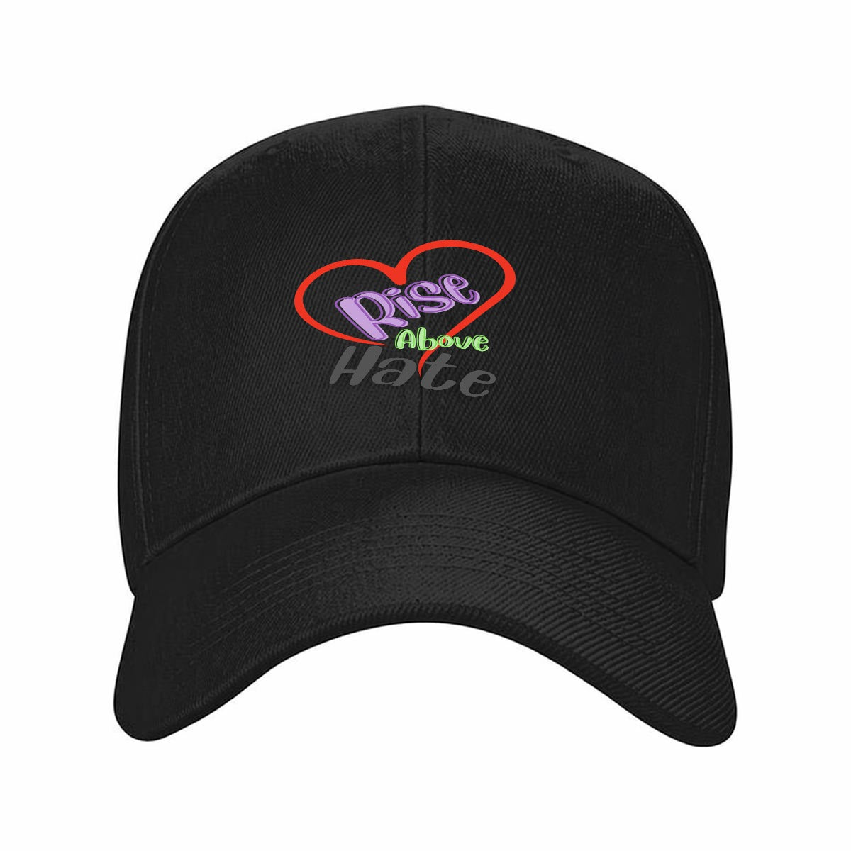 Rise Above Hate Curved Brim Baseball Cap