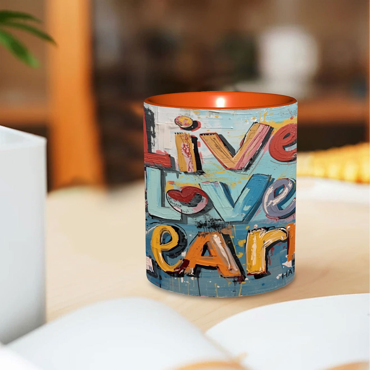 Live Love and Learn 11oz Double Color Mug Printed in USA