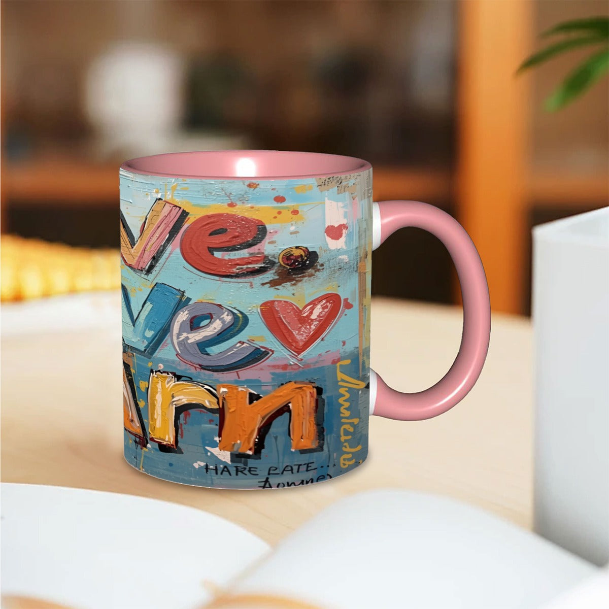 Live Love and Learn 11oz Double Color Mug Printed in USA