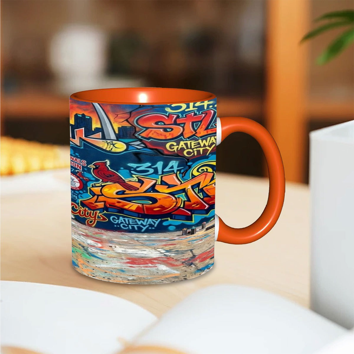 Rep Your City Coffee Mug STL 11oz Double Color Mug Printed in USA