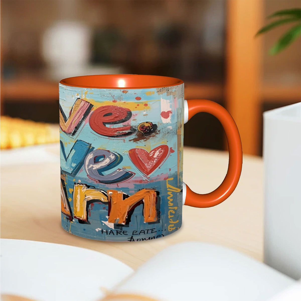 Live Love and Learn 11oz Double Color Mug Printed in USA