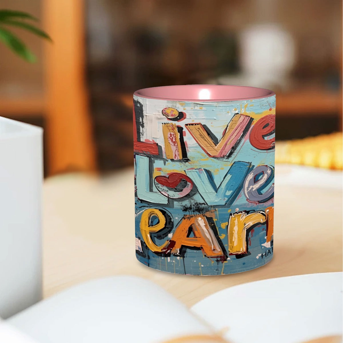 Live Love and Learn 11oz Double Color Mug Printed in USA